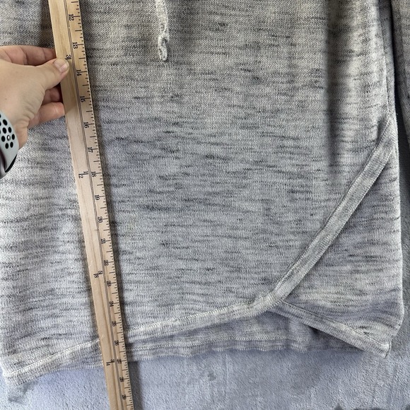 Akin Sweater Women's M Heather Gray Cowl Neck Long Sleeve - Picture 5 of 8